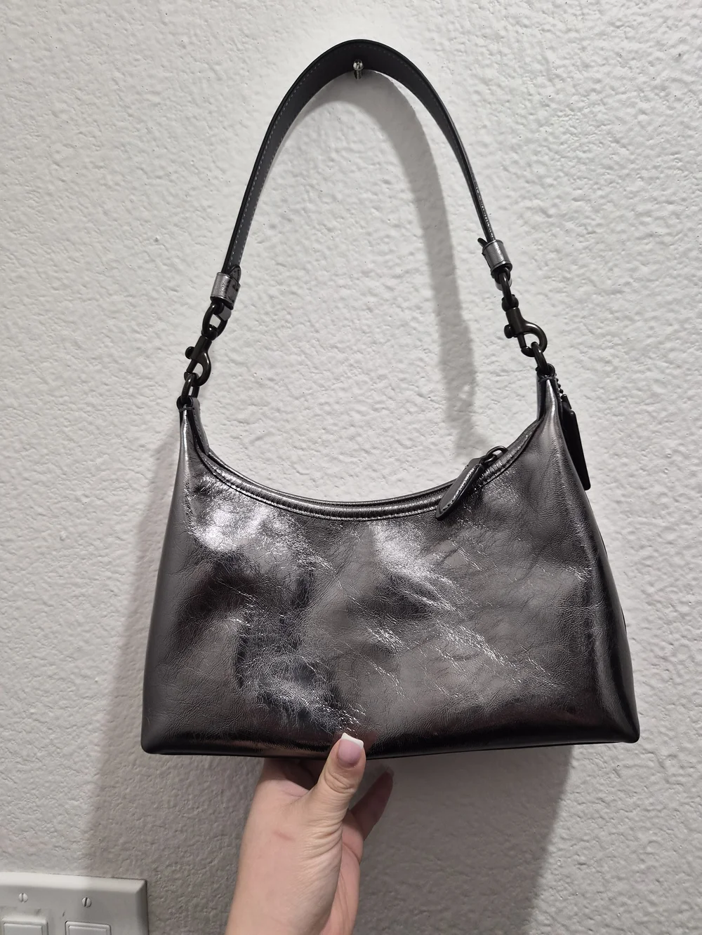 Coach Juliet Metallic Leather Shoulder Bag 25